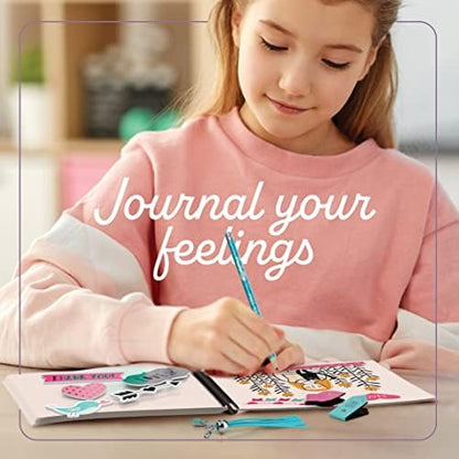 Pretty Me branded journal kit with colorful bird imagery