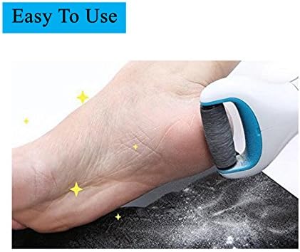 Comparison of new extra coarse roller head versus worn electronic foot file refill.