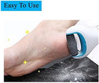 Comparison of new extra coarse roller head versus worn electronic foot file refill.