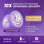 Megneta Liposomal Glutathione 500mg Box and Pouch Layout