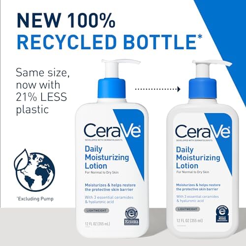 CeraVe oil-free non-comedogenic face and body lotion with MVE time-release technology