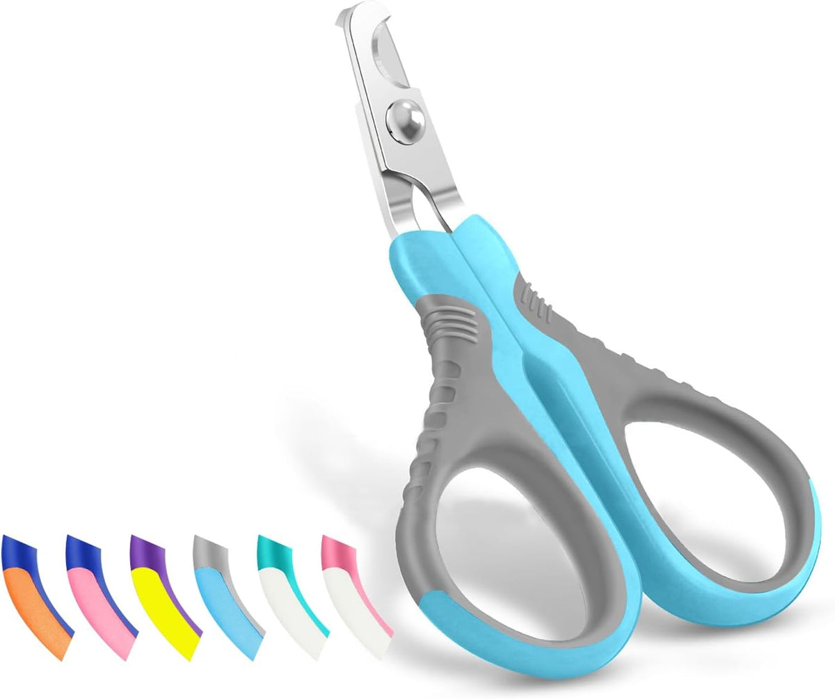 WePet Pet Nail Clippers U07.1, Professional Claw Trimmer, Bended Scissor Special for Cats, Kittens, Dogs, Puppies, Small Animals, White/Pine Green - Image 14