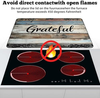 Aohmpt 3-in-1 stove cover used as a non-slip dish drying rack