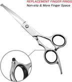 Chi-Buy ergonomic pet grooming scissors showing the comfortable non slip handle.