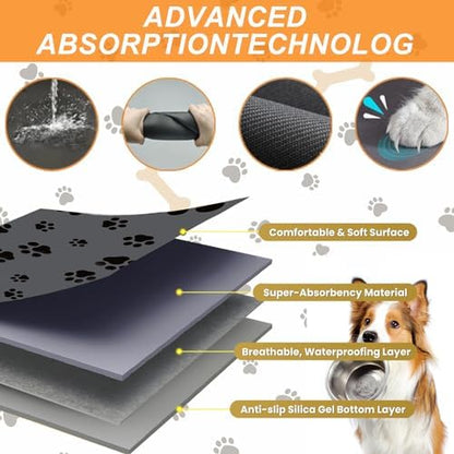 Durable diatomaceous mud pet feeding mat rolled out flat