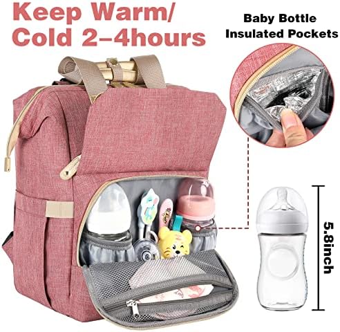 Jiefeike baby bag open main compartment with interior organization