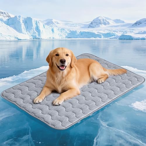 APPKER double sided pet cooling pad showing the waterproof grey Oxford cloth backing