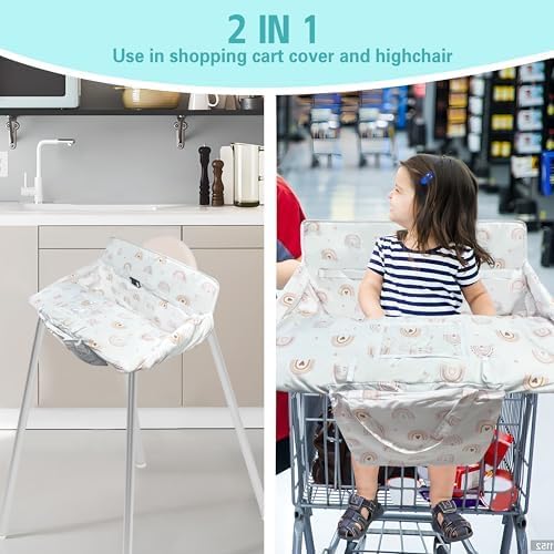 Gxfcymxbd 2 in 1 infant cushion pad installed on a restaurant high chair