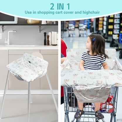 Gxfcymxbd 2 in 1 infant cushion pad installed on a restaurant high chair