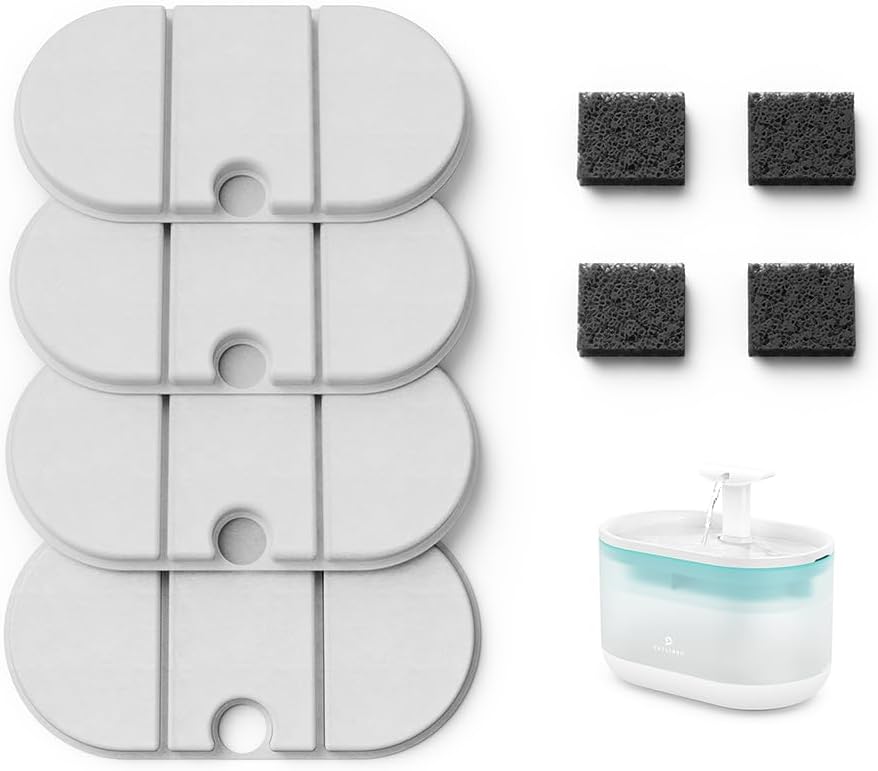 PETLIBRO Replacement Filters for Dockstream Cat Water Fountain PLWF106/PLWF116/PLWF115/PLWF105/PLWF005, 4 Months Set of Replacement Filters for Ultra Quiet Cat Fountain, 8 Count for Pet Water Fountain - Image 15