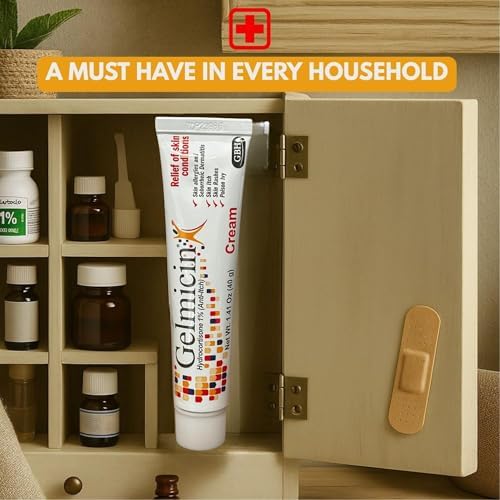 Gelmicin skin allergy and eczema relief topical cream outer carton