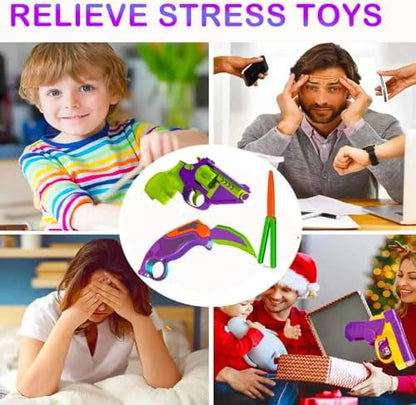 Portable ADHD therapeutic toys arranged neatly to showcase the vivid color assortment