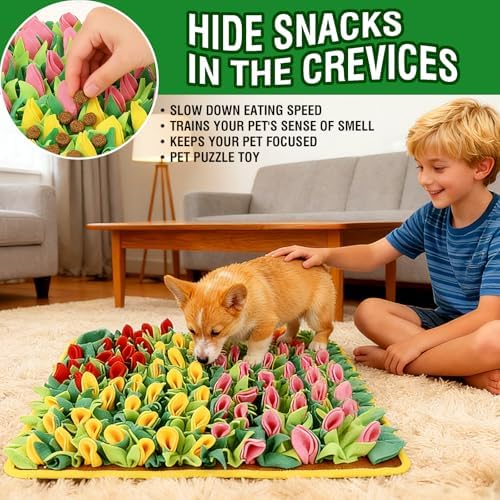 Mylifesion Snuffle Mat folded for travel portability