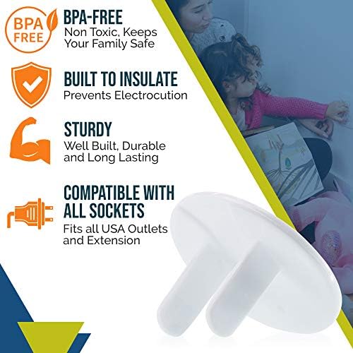 Bulk pack of 50 safety covers for home office