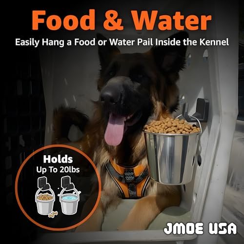 Jmoe USA dog crate leash hanger tool free installation close up view