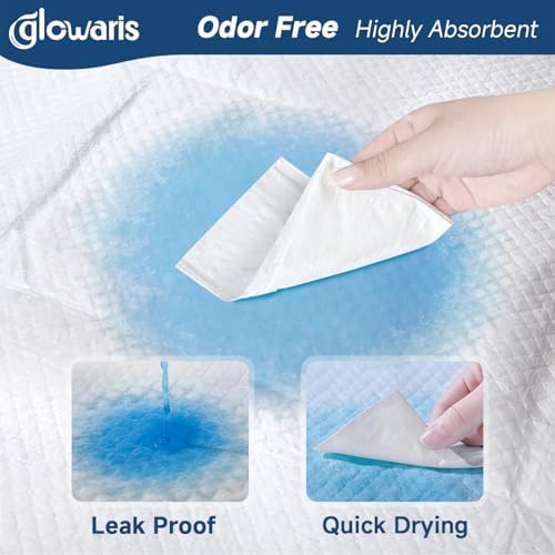 Glowaris large bed pad used for adult incontinence protection