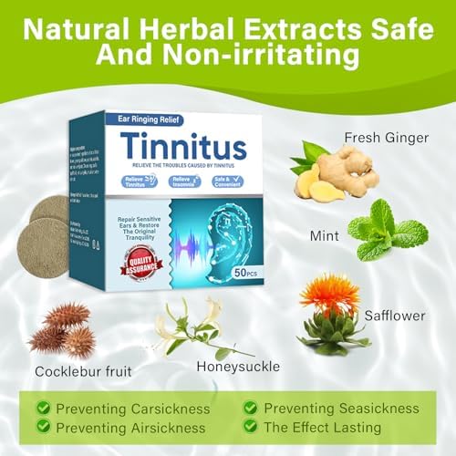 Airuntech Tinnitus Relief Patches 50 count box layout
