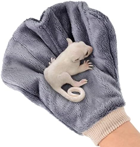 Thickened coral velvet calming glove for handling small pets