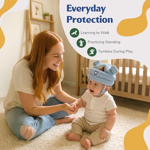Adjustable strap mechanism on Nibelloo baby safety helmet