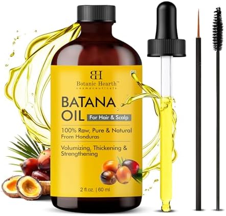 Botanic Hearth batana oil front view bottle with dropper