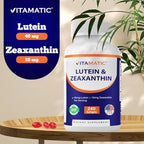 Vitamatic 240 softgels bottle with supplement facts overview
