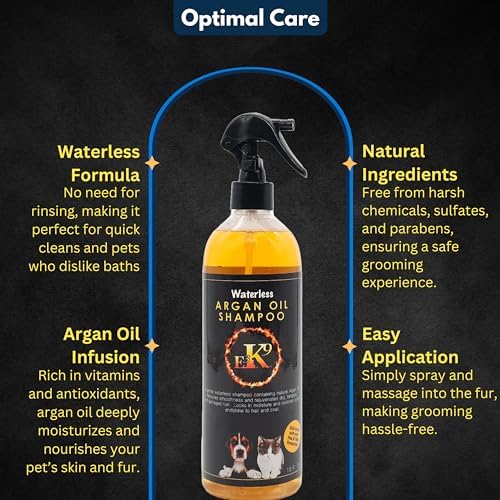 No rinse pet shampoo spray for dogs and cats sensitive skin