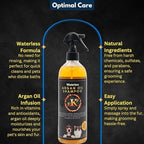 No rinse pet shampoo spray for dogs and cats sensitive skin