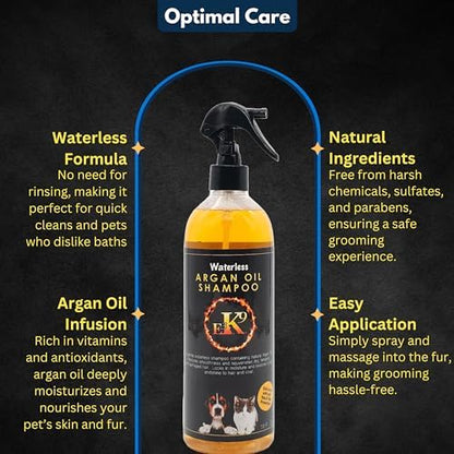 No rinse pet shampoo spray for dogs and cats sensitive skin