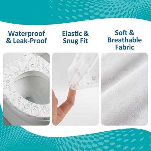 Waterproof nonwoven fabric toilet mat showing the colourful printed patterns