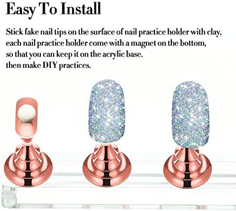 Two sets of Blulu acrylic nail practice holders