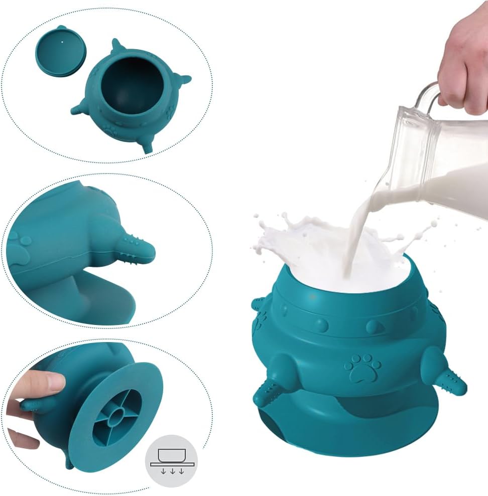 Peninsula Love anti colic pet milk bowl pressure lid display