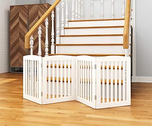 Close up view of the durable hinges on the PAWLAND white pet gate
