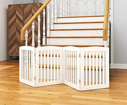 Close up view of the durable hinges on the PAWLAND white pet gate