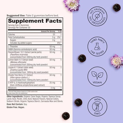 Lifestyle shot of Winged Wellness sleep aid for adult night time routine.
