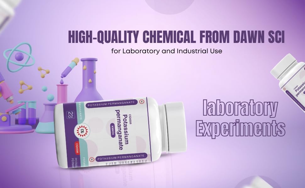 Dawn Scientific water treatment and chemical synthesis powder product label