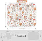 Folded Bnditeu 24 by 30 inch travel diaper changing mat