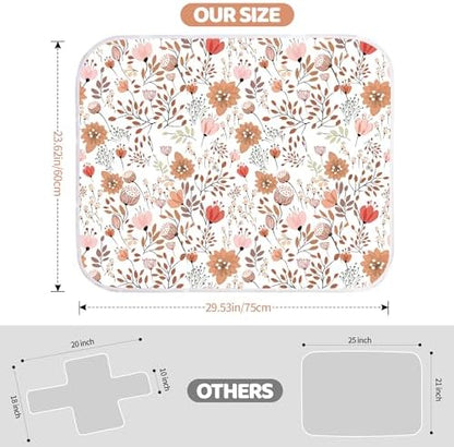 Folded Bnditeu 24 by 30 inch travel diaper changing mat