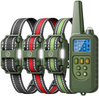 Heaflex electronic pet training collar kit with three colorful adjustable straps for multi dog households.
