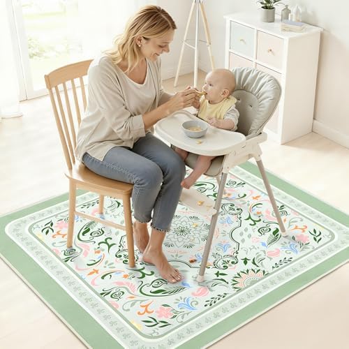 Unicorn Castle non slip floor mat used for kids art and crafts painting