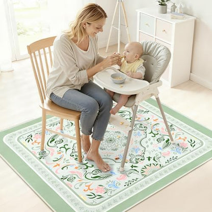Unicorn Castle non slip floor mat used for kids art and crafts painting