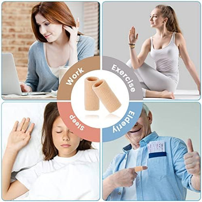 Side view of the flexible thumb brace alignment utilizing the stretchable EDNYZAKRN joint support sleeve.