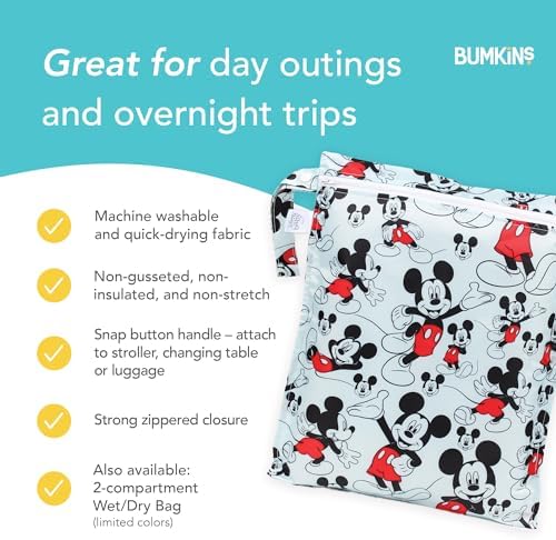 Bumkins reusable bag filled with baby essentials