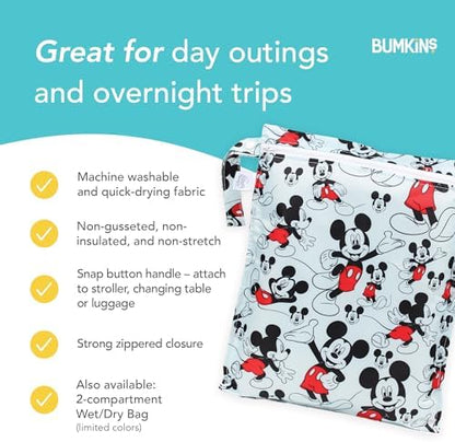 Bumkins reusable bag filled with baby essentials