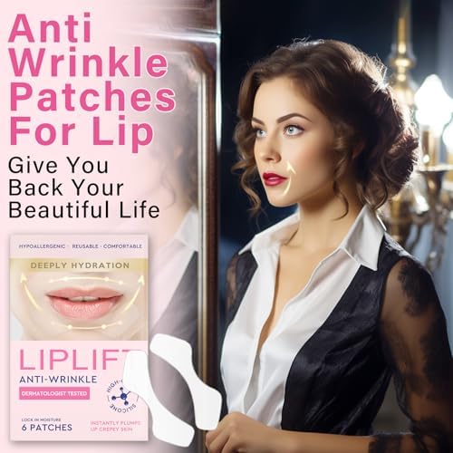 Silicone facial patches for smile lines application