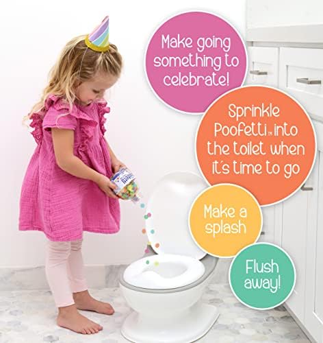 Toddler-friendly toilet training confetti jar