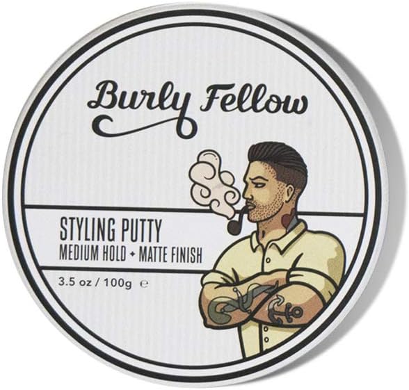 Burly Fellow Styling Putty front view jar for hair styling