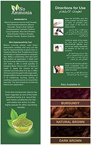 Six individual ten gram pouches of Kangana ammonia free henna powder