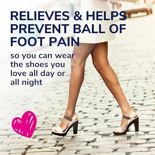 Metatarsal gel pads for women's high heels showing the wave pattern for shock absorption.