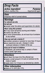 Preservative free sodium chloride hypertonicity ophthalmic ointment tube for corneal swelling relief