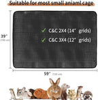 Oncpcare 2 Pack Waterproof Rabbit Playpen Mats 59x59 in (Black) - Washable Floor Protector and Cage Liner for Guinea Pig, Bunny, and Small Animal Habitat - Image 7